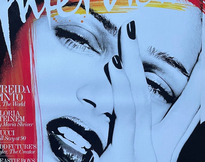 Read between the Icons - Unique rare Interview Magazine cover Freida PintoCulture icon-Celebrity Interviews & Art -Vintage Collectible issue