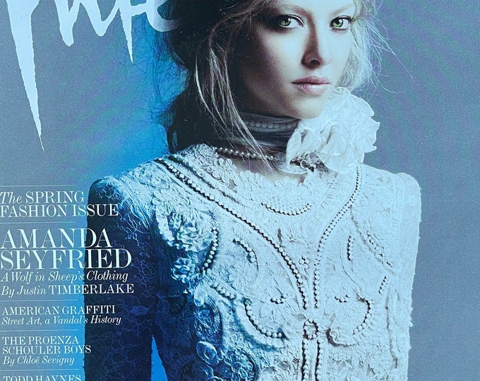 Read between the Icons - Rare Interview magazine cover Amanda SeyfriedCulture icon-Celebrity Interviews & Art -Vintage Collectible issue