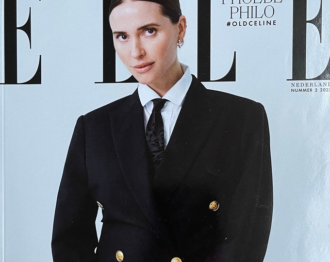 For Women who read fashion -Fashion magazine Elle Netherlands collector’s edition cover pernille teisbaek, old celine