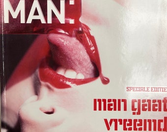 For men who read fashion - Vintage rare Dutch fashion magazine MAN 2004 Karl Lagerfeld interview!