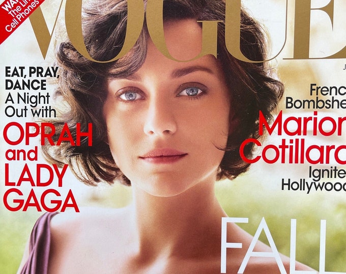Magazine Vogue cover Marion Cotillard