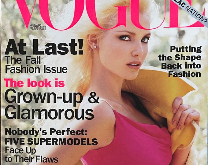 Magazine Vogue 1994 cover Nadia Auermann