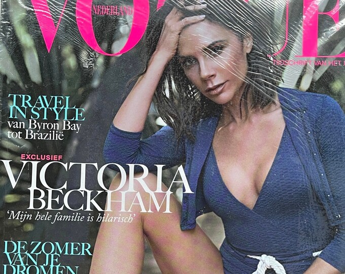 Own a piece of Vogue history -Magazine Dutch Vogue sealed magazine cover Victoria Beckham & Art Special
