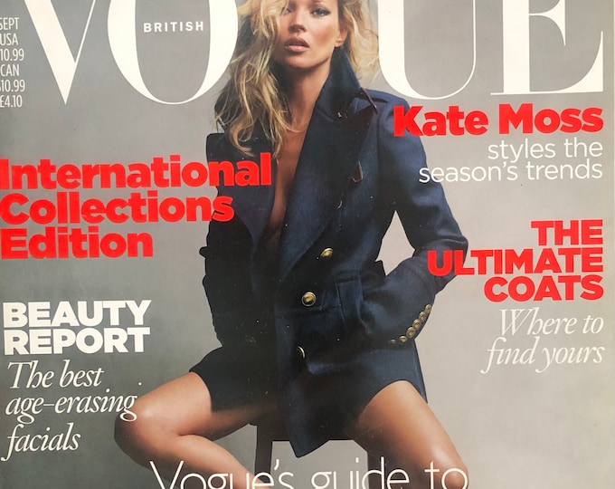 Pre-Owned Vogue magazine Kate Moss September 2010