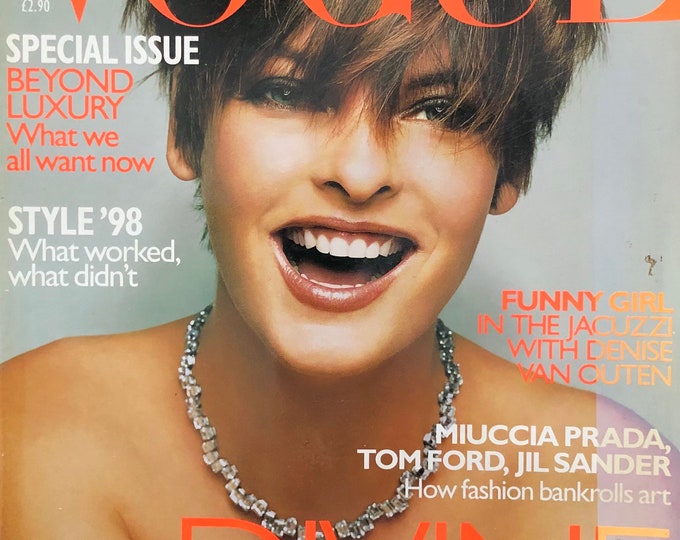 Vogue magazine British 1999 - cover Linda Evangelista