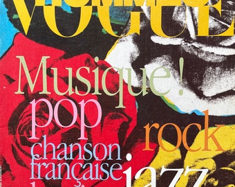 Vintage rare fashion magazine VOGUE HOMMES 1993 music supplement - Iconic Men's Fashion & Style - Collectible Magazine issue
