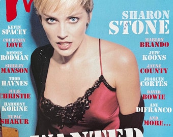Read between the Icons - Vintage rare Interview magazine 1997 Sharon StoneCulture icon-Celebrity Interviews & Art -Vintage Collectible issue