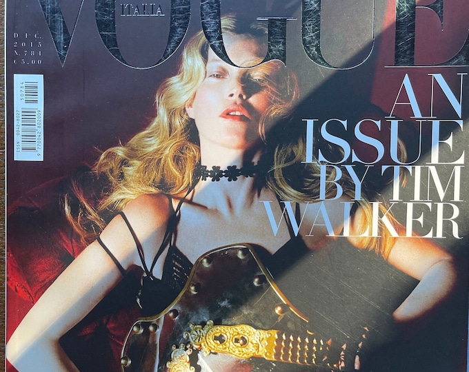 Magazine Vogue Italia an issue by Tim walker, Kate Moss-Iconic style & Cover Photography Fashion Models Collectible Issue!