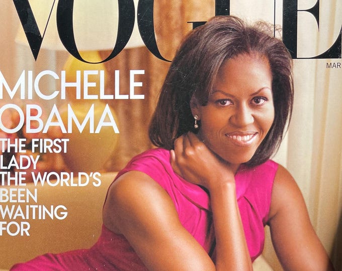 Pre-owned Vogue US March 2009 cover Michelle Obama-Iconic Style Fashion Covers Photography Models & Editorials