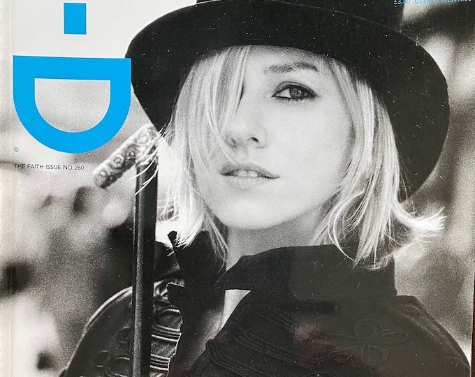 Vintage rare fashion magazine i-D 2005 cover Naomi Watson-Youth Culture & Fashion- Iconic Style Photography- Collectible Magazine