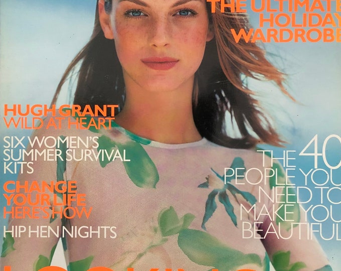 Vogue magazine UK June 1999 - cover Angela Lindvall