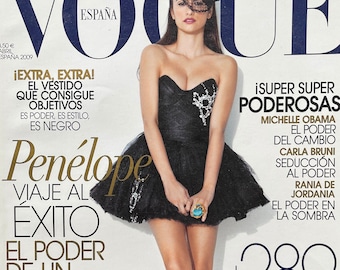 Magazine Vogue. Spain cover model Penelope Cruz!