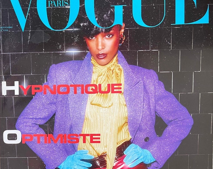 Unique rare Vogue Paris 2020 cover Malika Louback