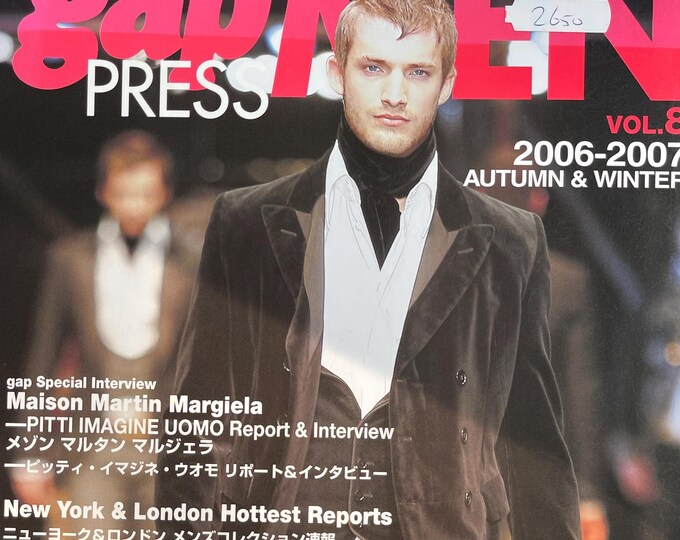 Runway-focused Fashion magazine Gap Press MEN  collections reports Paris & Milan-Japanese titles - English - Globel style inspiration