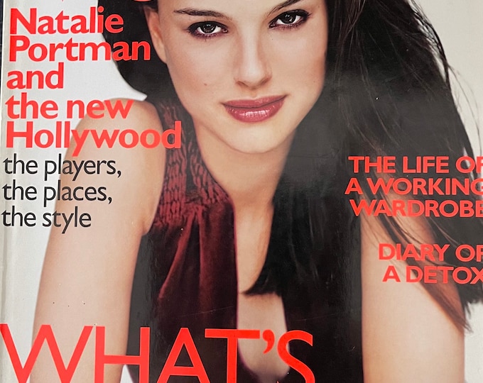 Vintage Vogue magazine UK 1999 - cover Natalie Portman