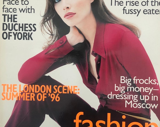 Pre-Owned magazine Vogue UK 1996 - cover Christy Turlington