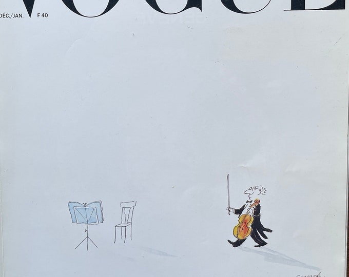 Vintage Vogue Paris 1989/1990 Rostropovich edition December/January Unique Collectors issue!