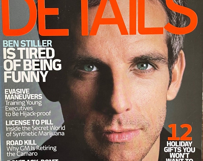 For Women who read fashion -Vintage rare magazine DETAILS 2001 cover Ben stiller