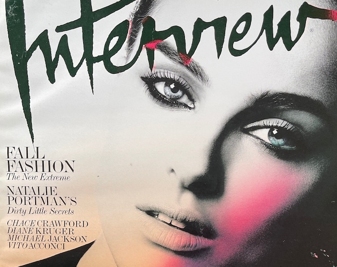 Unique rare Magazine Interview cover Natalie Portman