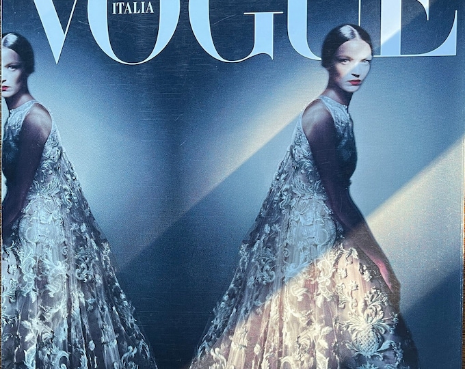 Own a piece of Vogue history-Magazine Vogue Italia Alta Moda  No.751-Iconic style & Cover Photography Fashion Models Collectible Issue!
