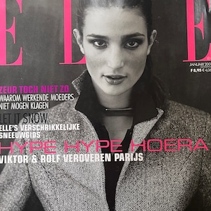Pre-Owned Vintage rare Dutch fashion magazine ELLE January 2001 image 1