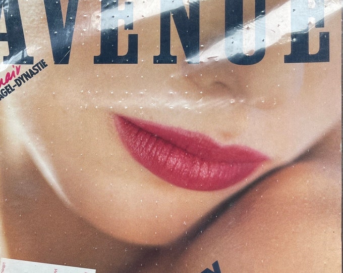 Fashion Culture - Vintage dutch fashion glossy magazine AVENUE April 1984,Vintage advertising & fashion