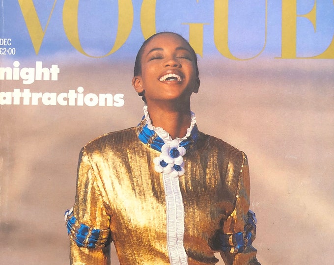 Vogue Magazine December 1987 - Cover Naomi Campbell