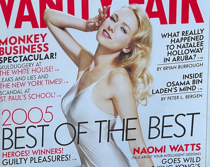 Fashion rare magazine VANITY FAIR cover Naomi Watts