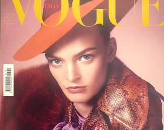 VOGUE ITALIA No.486 FEBBRAIO(2月号) 1991 Vogue Italia Feb 1991 No 486 Original Vintage Fashion Magazine