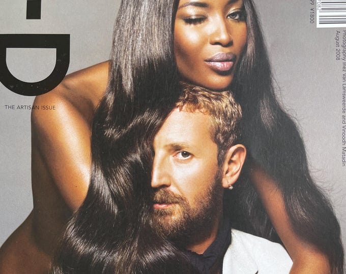 Collect it - Unique rare Magazine I-D cover Naomi and Stefano -Youth Culture & Fashion- Iconic Style Photography- Collectible Magazine