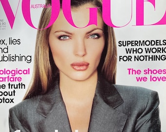 Own a piece of Vogue history -Fashion magazine Vogue Australia 1998 -Iconic fashion Style & Photography Fashion Models