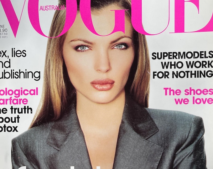 Own a piece of Vogue history -Fashion magazine Vogue Australia 1998 -Iconic fashion Style & Photography Fashion Models