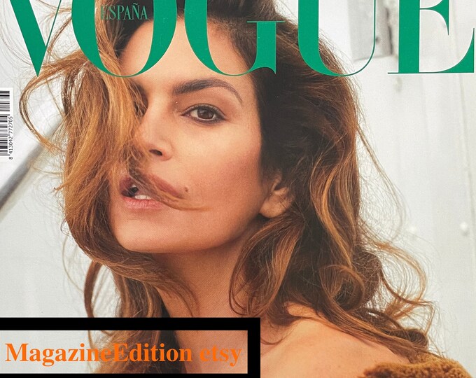 Fashion magazine Vogue Spain cover Cindy Crawford-Iconic fashion Style & Photography Fashion Models - Editorials