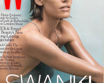 Style Inspiration - Unique rare fashion magazine W cover Hilary Swank