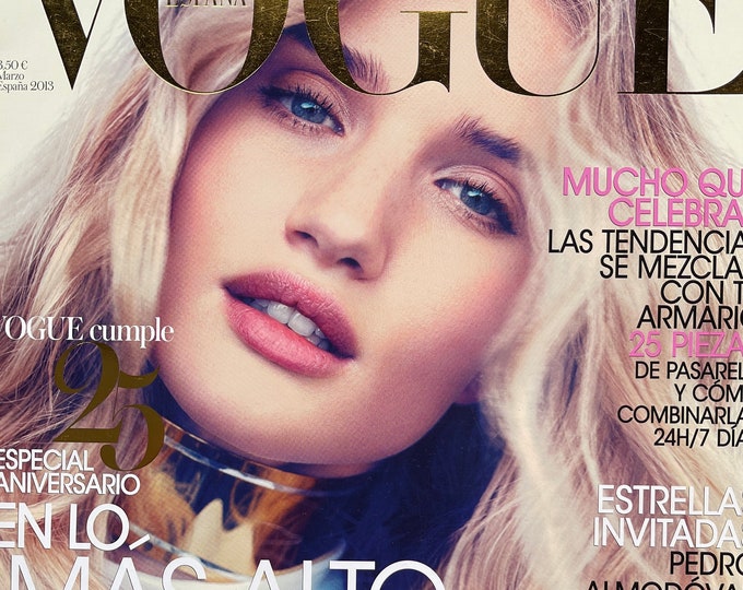 Vogue fashion magazine Spain cover Rosie Huntington-Iconic fashion Style & Photography Fashion Models - Editorials