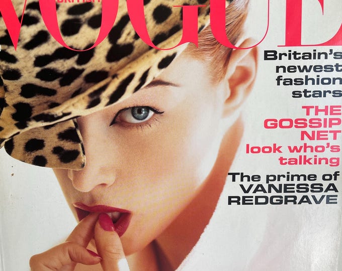 Vogue magazine UK 1995 cover Christy Turlington