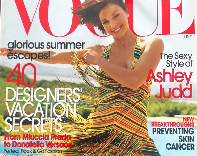 Vogue magazine US June 2002 cover Ashley Judd