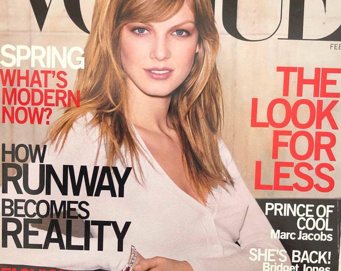 Own a piece of Vogue history -VOGUE US February 2000 cover Angela Lindvall-Iconic Style Fashion Covers Photography Models & Editorials