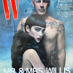 Style Inspiration - Unique rare fashion magazine W Mr & Mrs Willis