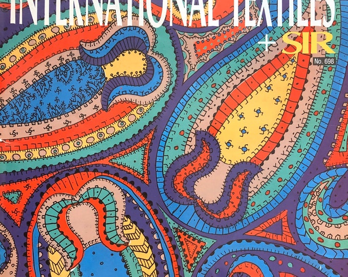 For Women who read fashion -Vintage rare fashion magazine International Textiles 1989