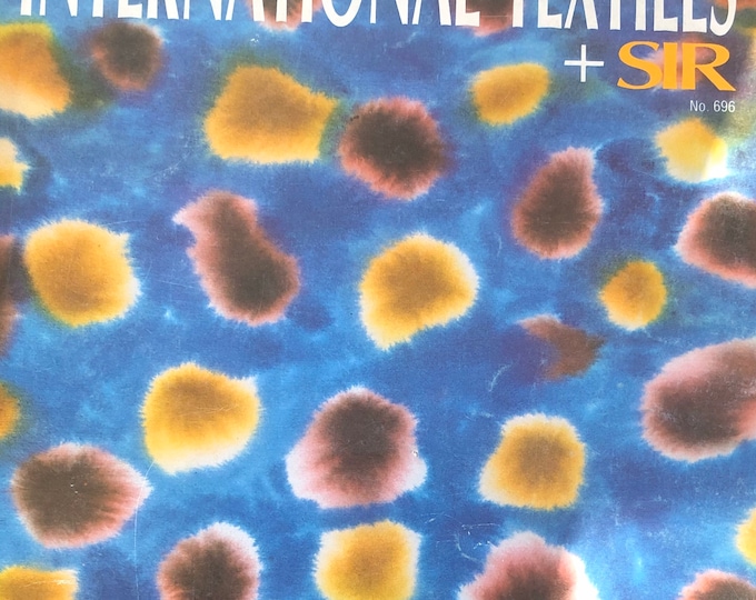 For Women who read fashion -Vintage rare fashion magazine International Textiles 1989