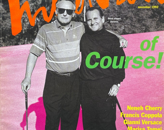 Vintage rare INTERVIEW Magazine 1992, iconic coverCulture icon-Celebrity Interviews & Art -Vintage Collectible issue