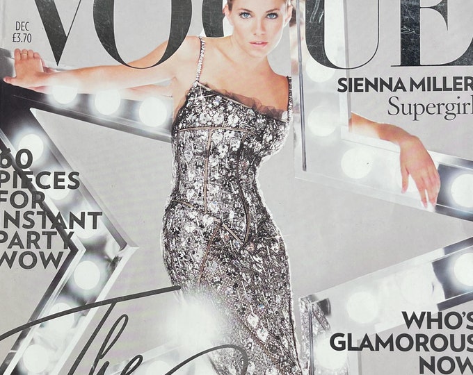 Own a piece of Vogue history -Unique rare Magazine Vogue Sienna miller The Glamour issue Kate Moss, Naomi Campbell