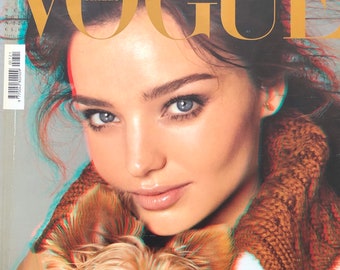 Own a piece of Vogue history-Magazine Vogue Italia cover Miranda Kerr Iconic style & Cover photography fashion models!
