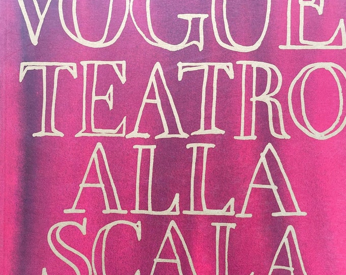 Vintage rare Magazine Vogue teatro alla scala 1946-1996 - Iconic style & Cover Photography Fashion Models Collectible Issue!