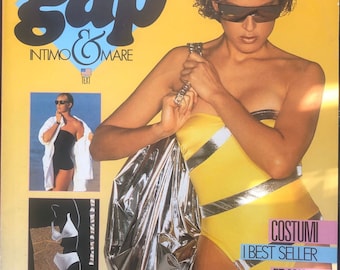 Runway-focused Vintage fashion Gap magazine 1987, fashion history-Japanese titles - English - Globel style inspiration