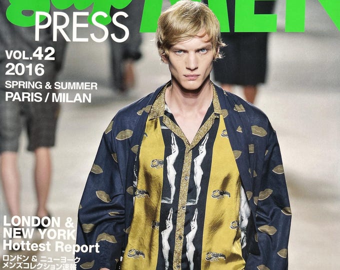 Runway-focused Fashion magazine Gap Press MEN  collections reports Paris & Milan-Japanese titles - English - Globel style inspiration