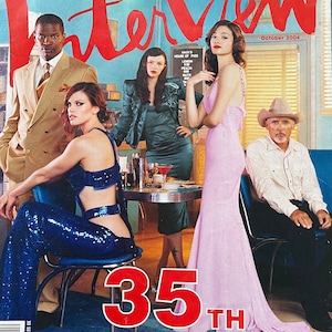 Vintage rare unique INTERVIEW Magazine 35 TH AnniversaryCulture icon-Celebrity Interviews & Art -Vintage Collectible issue