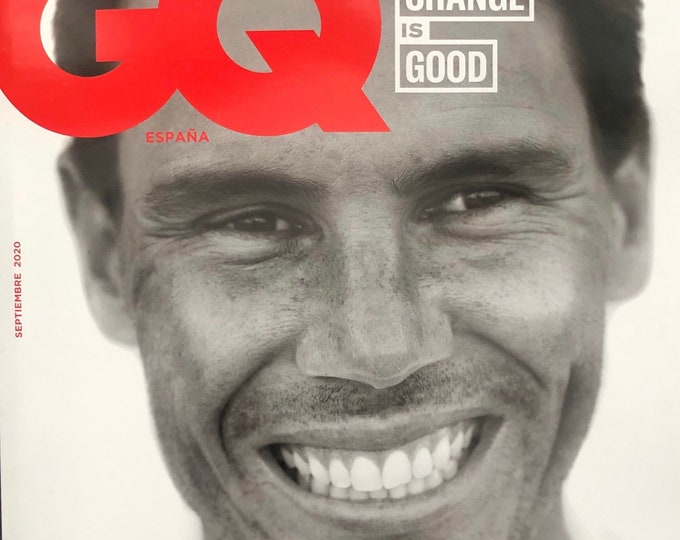 Pre-Owned Magazine GQ Spain cover RAFEAL NADAL!-Vintage Men's Fashion & Lifestyle - Iconic Covers - Interviews - Collectible back Issue