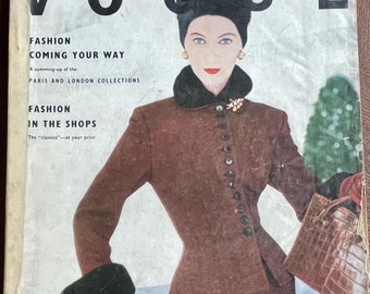 Own a piece of Vogue history -Vogue Magazine 1953-Iconic Style Fashion Covers Photography Models & Editorials